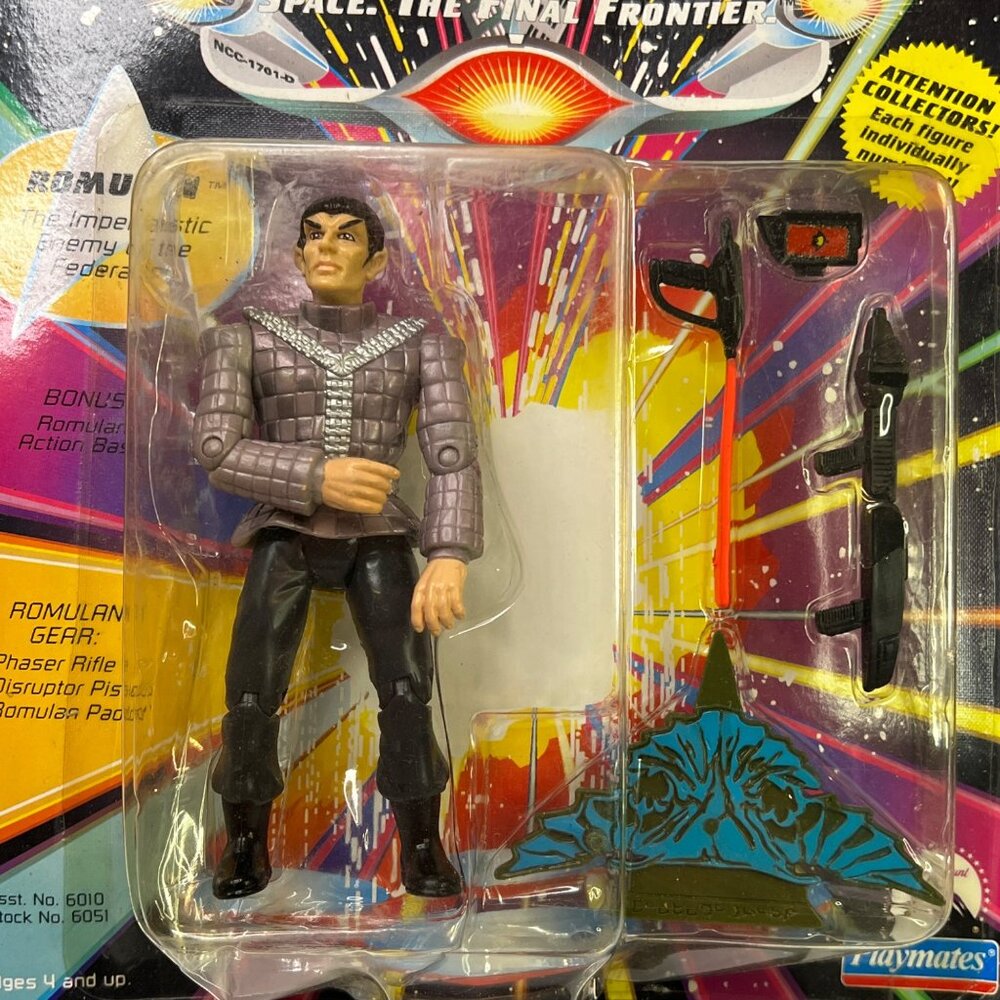 Star Trek The Next Generation Romulan Action Figure 1993 Playmates - Picture 2 of 3